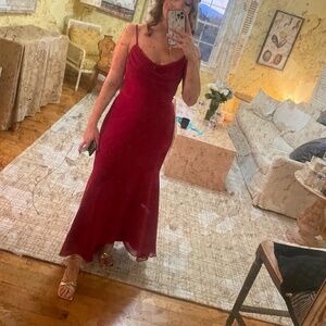 Burgundy Bridesmaid Dress